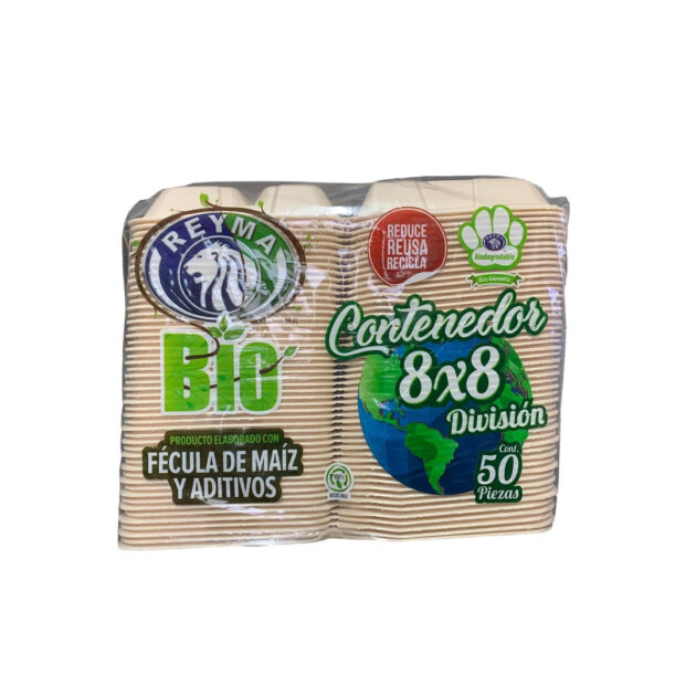 CONTENEDOR 8X8 DIVISION BIODEGRADABLE