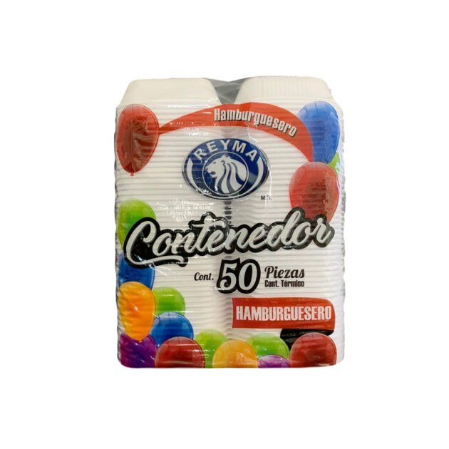 CONTENEDOR HAMBURGUESERO BLANCO