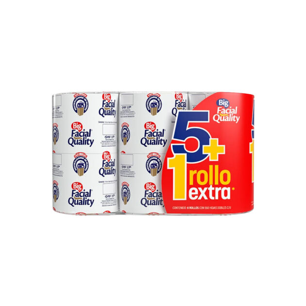 PAPEL HIGIENICO BIG QUALITY 550HD 1 ROLLO EXTRA